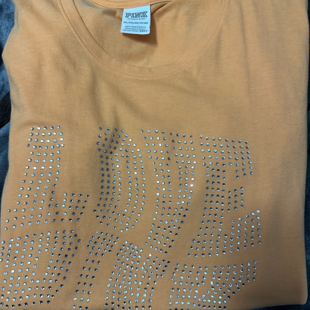Pink rhinestones shirt